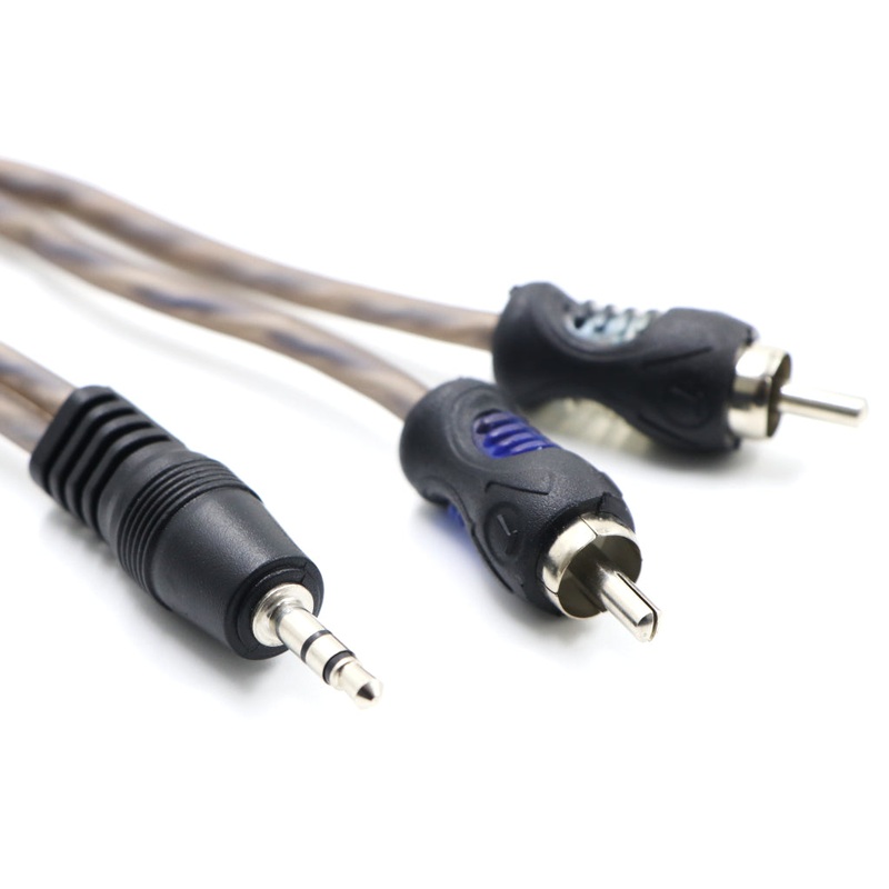 3.5mm Stereo Audio Male to 2 RCA Cable – 2mtr