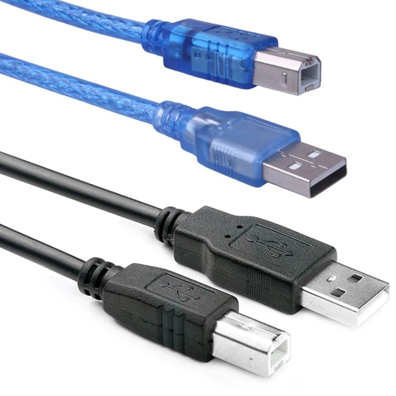 Arduino USB Cable (A to B) Blue/Black/White