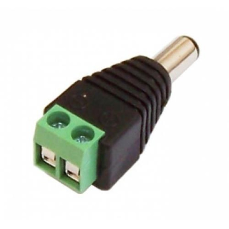 [Type 2] Male 2.1×5.5mm for DC Power Jack Adapter Connector Plug For CCTV Camera
