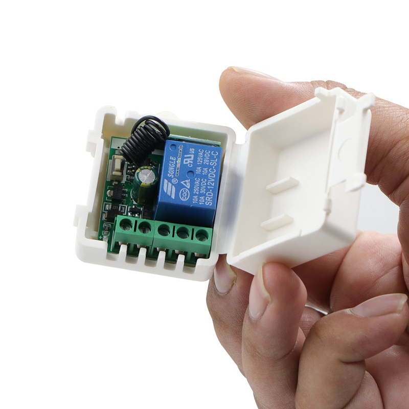 [Type 1] 12VDC 433MHz 1 Channel RF Receiver Module with Casing