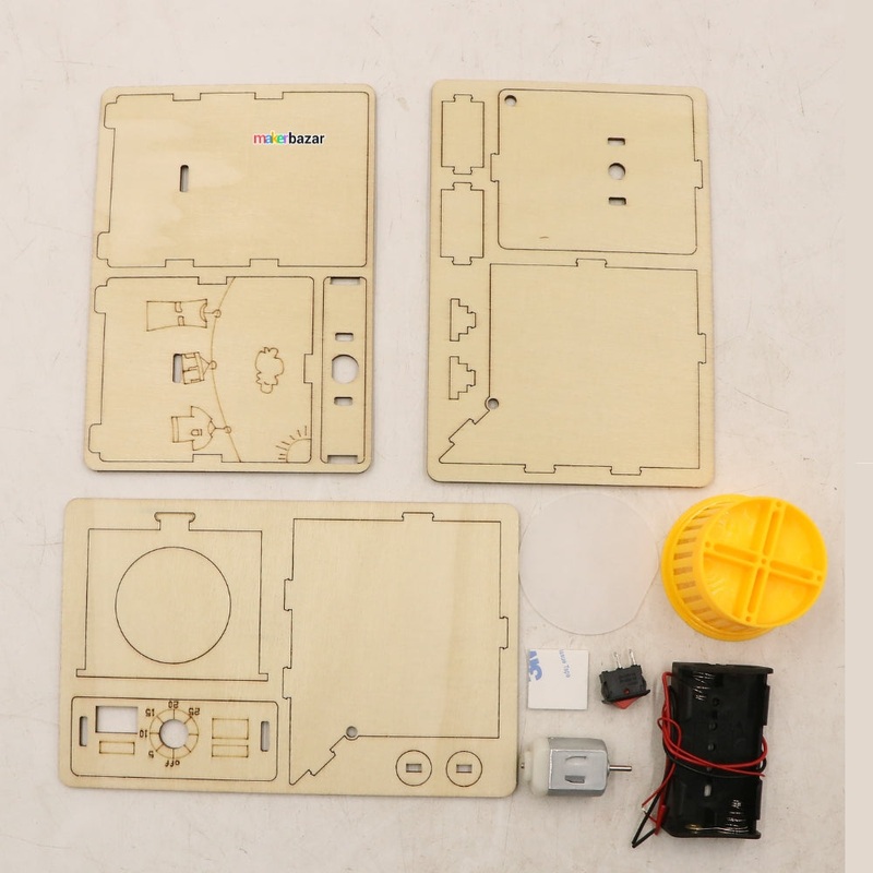 Wooden DIY Washing Machine Toy Kit