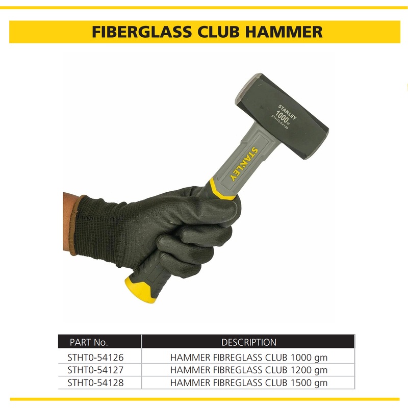 Stanley Fiberglass Club Hammer