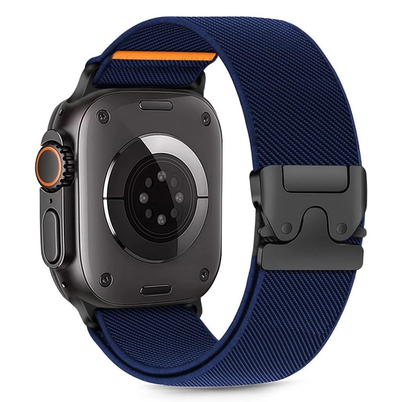Tech-Protect Nylon Klem til Apple Watch 44 / 45 / 46 / 49 mm – Navy