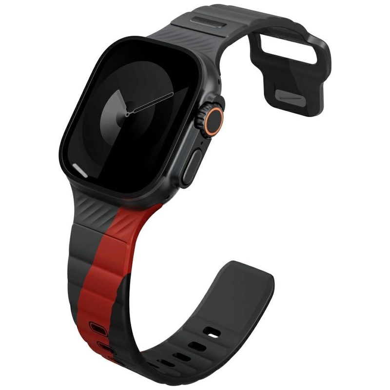 Uniq Stride De Rubber Strap til Apple Watch 44 / 45 / 46 / 49 mm – Gr