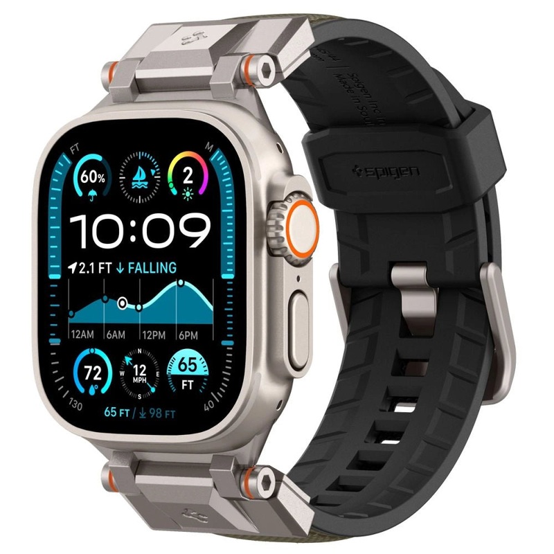 Spigen DuraPro Armor Strap til Apple Watch 44 / 45 / 46 / 49 mm – Grn