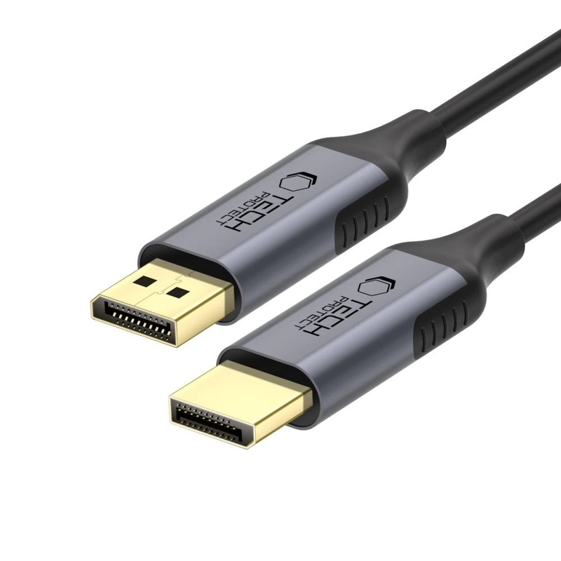 Tech-Protect UltraBoost DisplayPort til DisplayPort 1.4 4K 60Hz Kabel 2m – sort