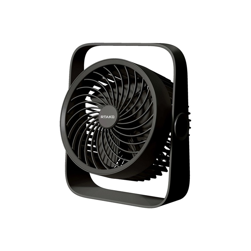 Rtako WD0Y6S Dual Impeller Mini Fan 3600mAh – sort