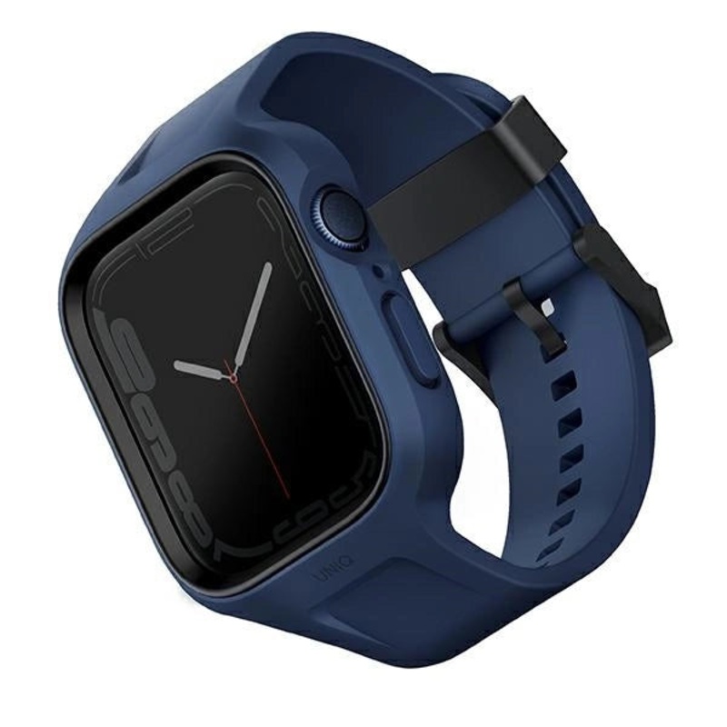 Uniq Monos 2 i 1 Set Strap + Case til Apple Watch 45 / 44 mm – Bl