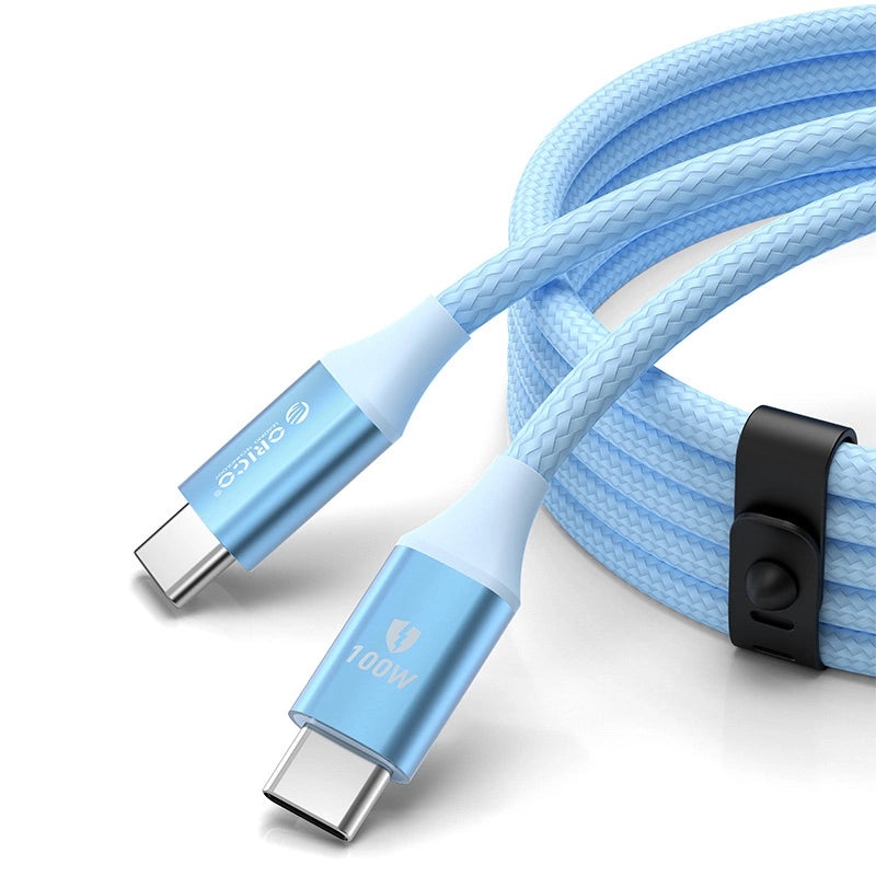 Orico CDX 100W 5A Power Delivery USB-C – USB-C kabel 1m – bl