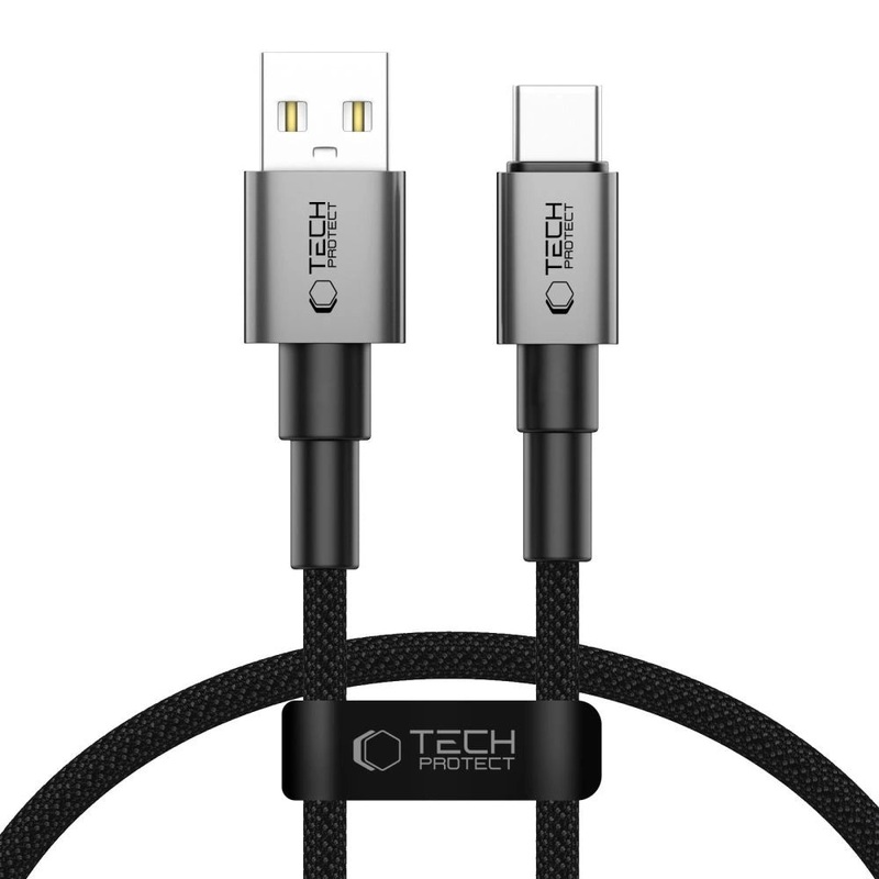 Tech-Protect UltraBoost DNA USB-A / USB-C Kabel 15W/3A 50cm – Gr