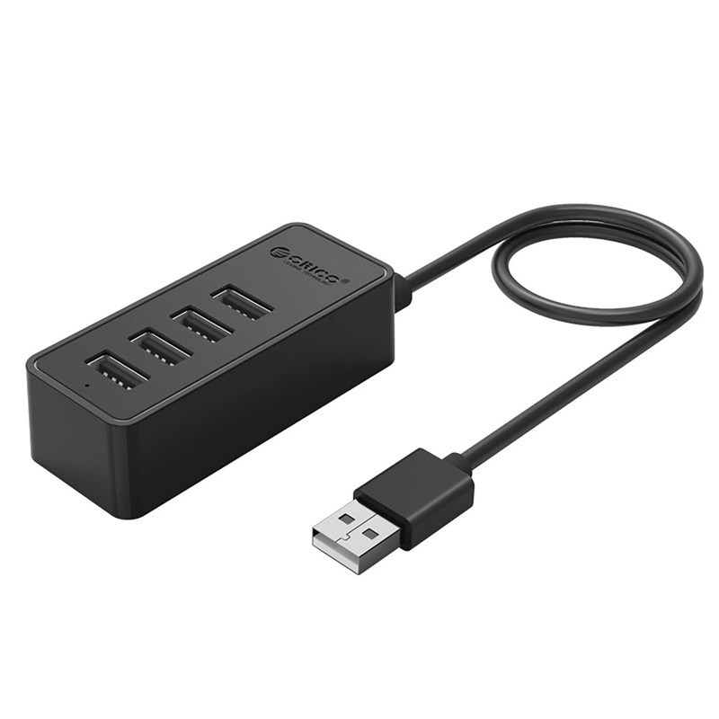 Hub Orico W5P-U2-100 4x USB-A 2.0 + microUSB 5V 1m – sort