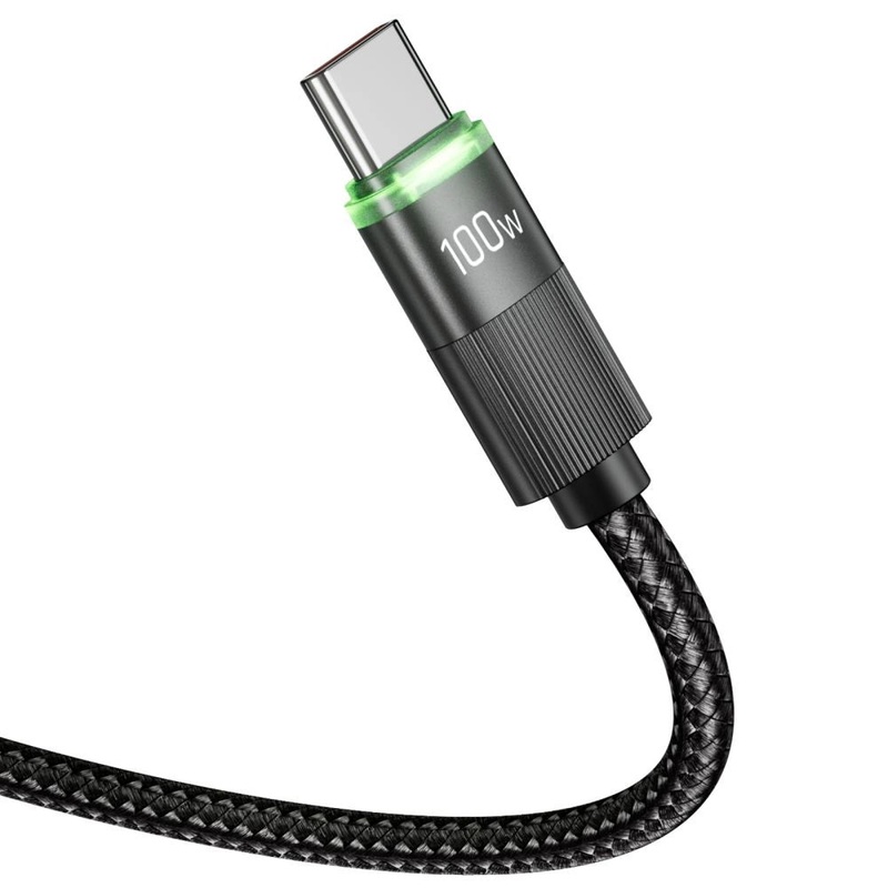 Tech-Protect UB20T Ultraboost USB Type-C-kabel PD100W/5A 180cm – sort