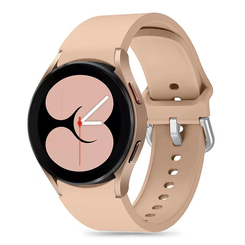 Tech-Protect Silicone Strap til Samsung Galaxy Watch 4 / 5 / 5 Pro / 6 / 7 / FE – Beige
