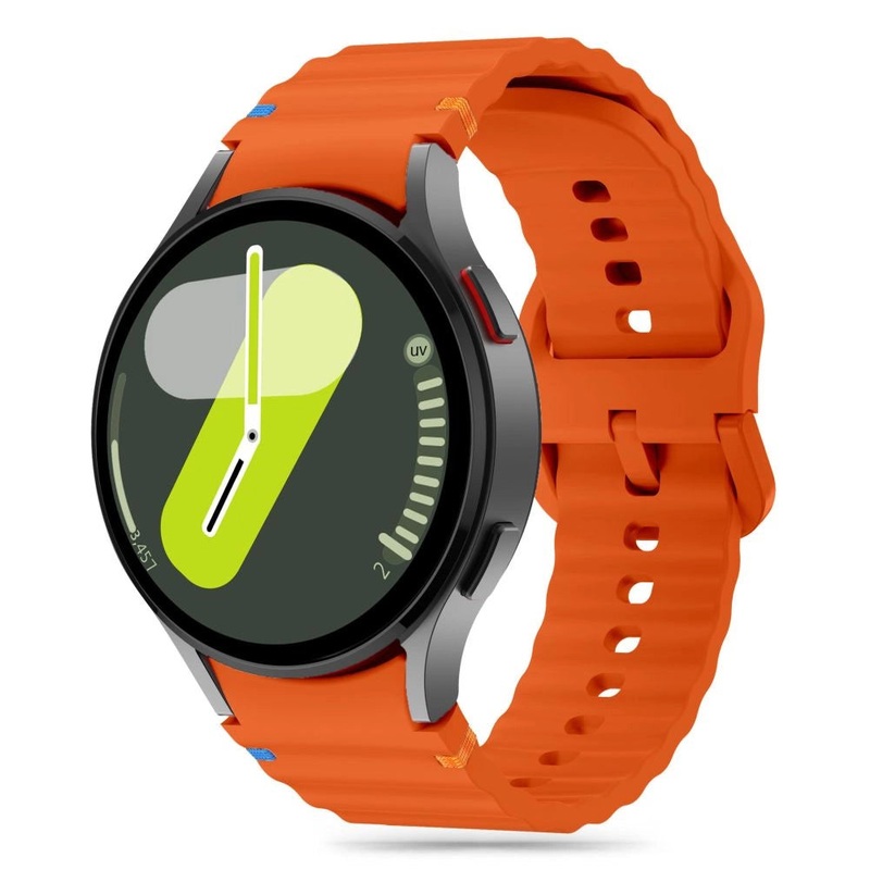 Tech-Protect Silicone Sport Strap til Samsung Galaxy Watch 4 / 5 / 5 Pro / 6 / 7 / FE – Orange