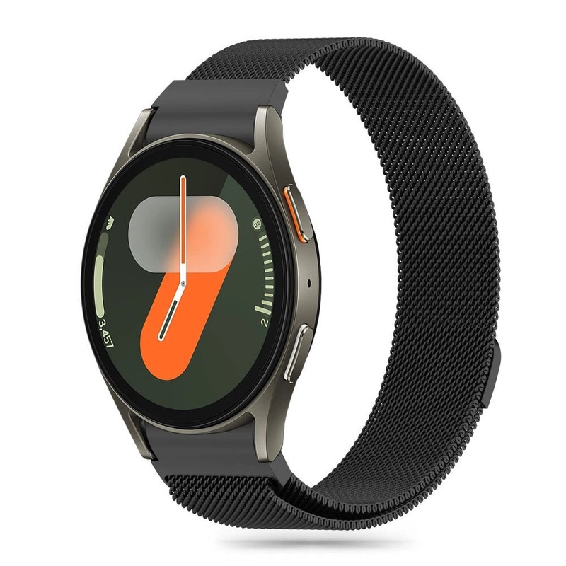 Tech-Protect MilaneseBand til Samsung Galaxy Watch 4 / 5 / 5 Pro / 6 / 7 / FE – sort