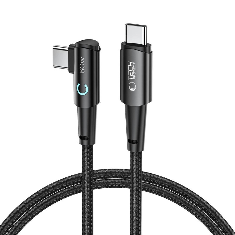 Tech-Protect UltraBoost L USB-C / USB-C 60W 6A Kabel 1m – Gr