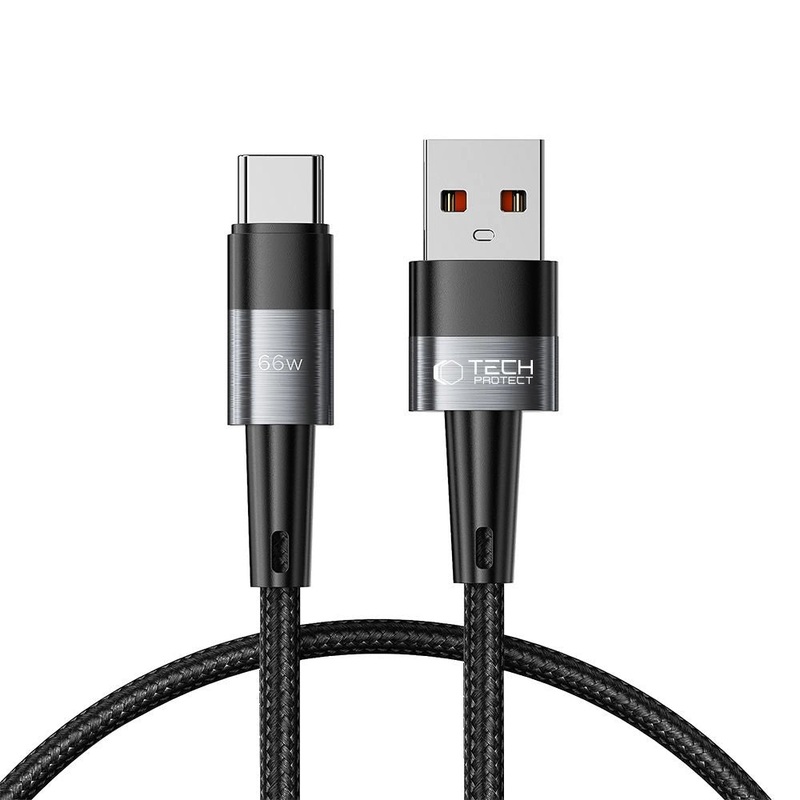 Tech-Protect UltraBoost USB-C / USB-A Kabel 66W 6A 0,5m – Gr