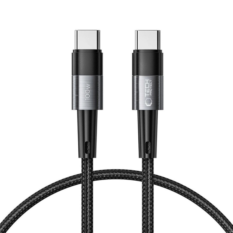Tech-Protect UltraBoost USB-C / USB-C PD-kabel 100W 5A 0,25m – Gr