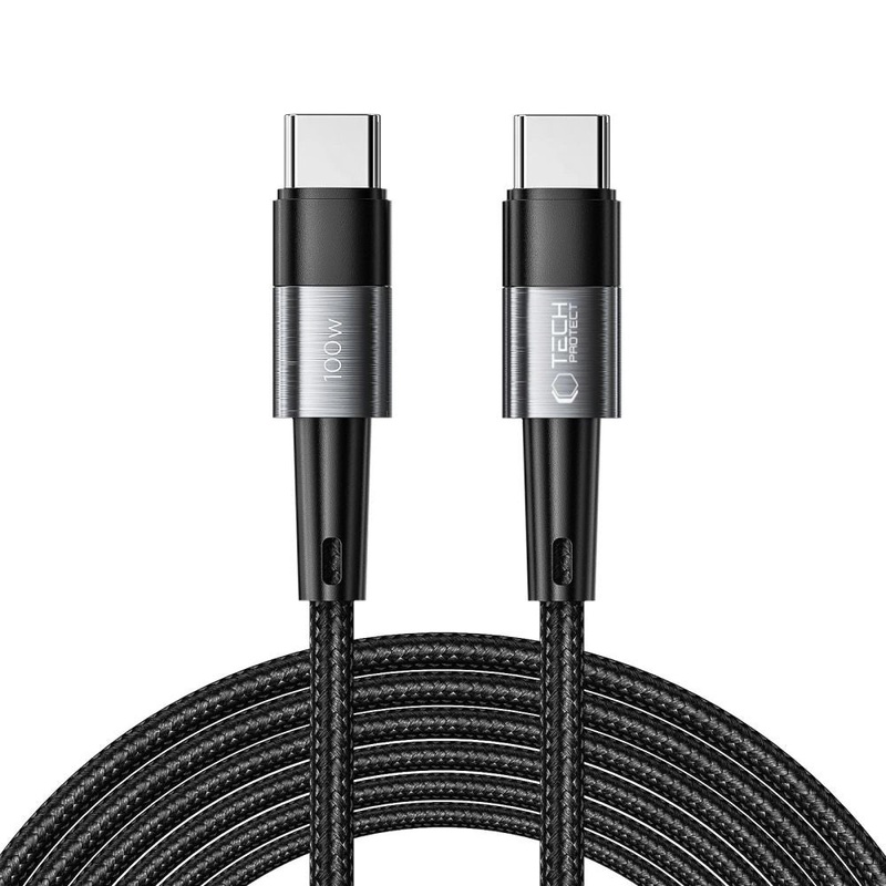Tech-Protect UltraBoost USB-C / USB-C PD-kabel 100W 5A 3m – Gr