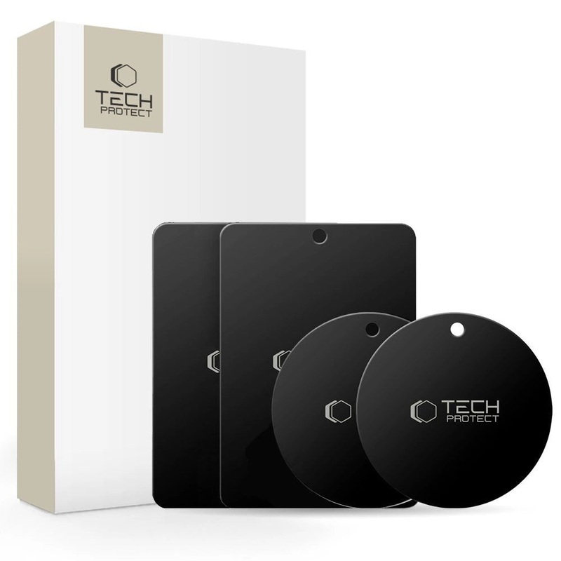 Tech-Protect MetalPlate-magnetplader til bilholdere – sort (4 st.)