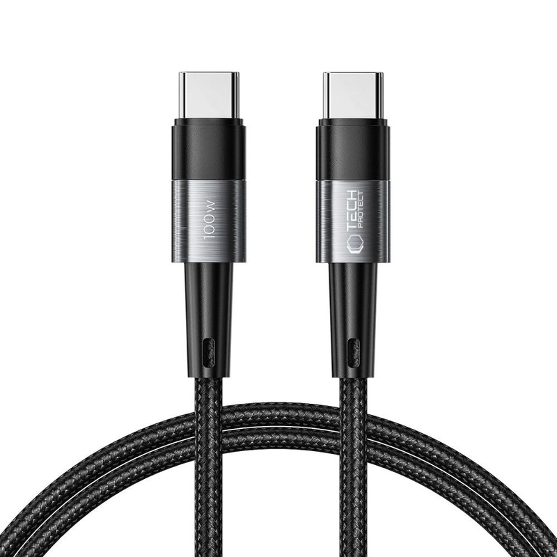 Tech-Protect UltraBoost USB-C / USB-C PD-kabel 100W 5A 1m – Gr