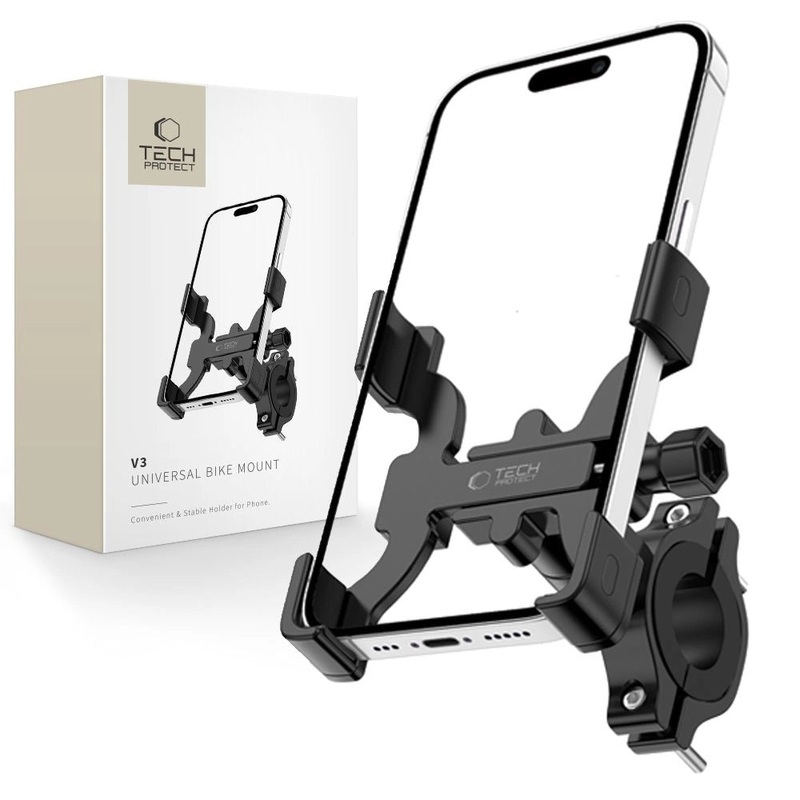 Tech-Protect V3 cykeltelefonholder til styr – sort