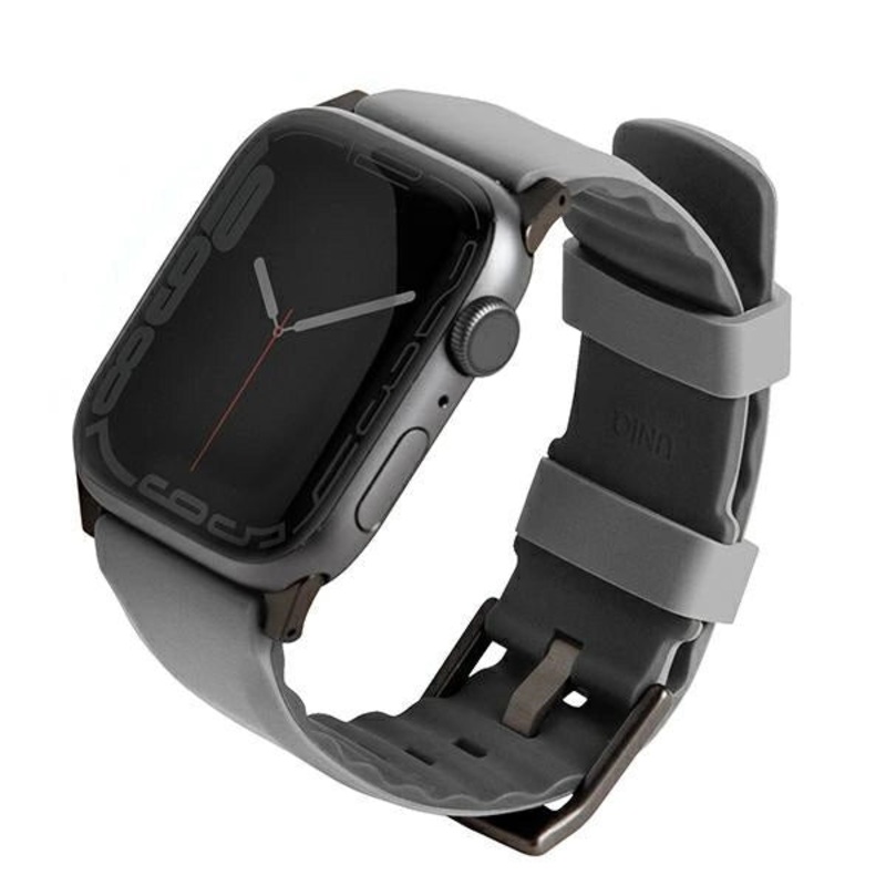 Uniq Linus rem til Apple Watch 1/2/3/4/5/6/7/8/SE/SE2 38/40/41 mm – gr
