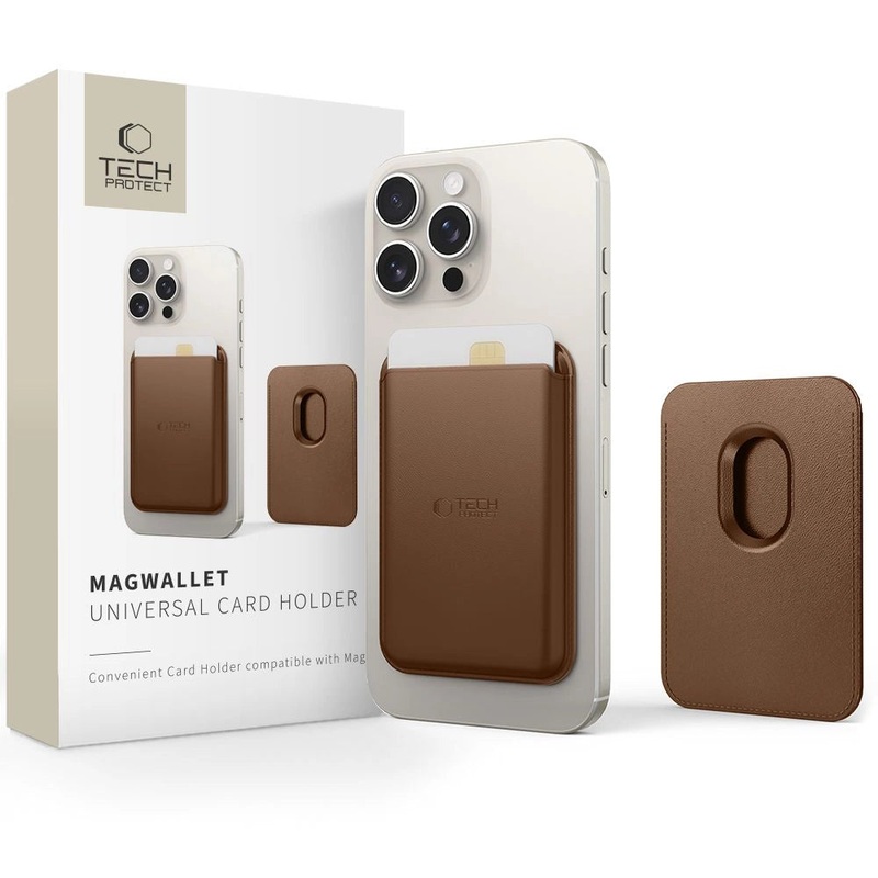 Tech-Protect MagWallet Magsafe-kasse – brun