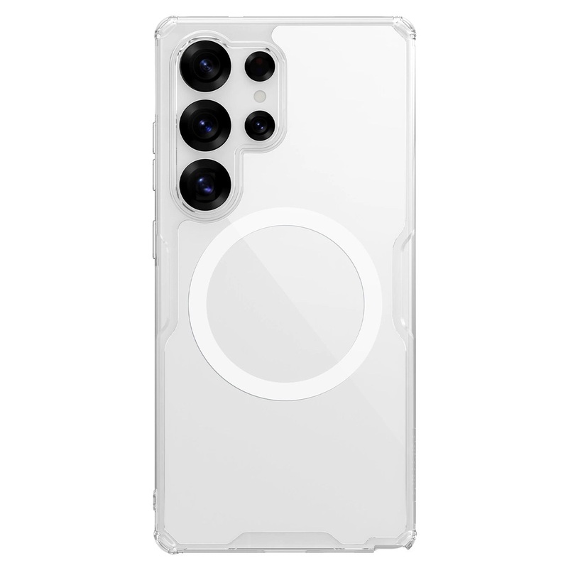 Nillkin Nature TPU Pro Magnetic Case med MagSafe til Samsung Galaxy S25 Ultra – Hvid