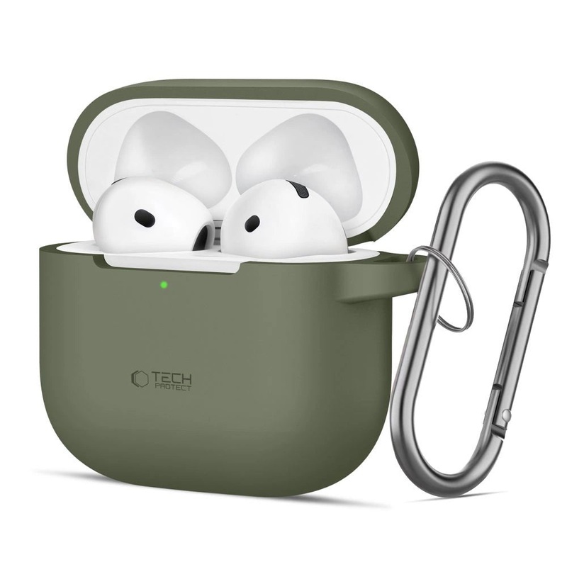 Tech-Protect Silicone Hook Case til AirPods 4 – Grn
