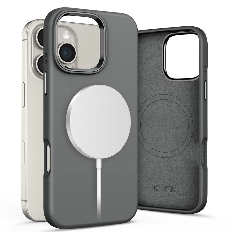 Tech-Protect Silicone PU MagSafe Case til iPhone 16 Pro Max – Gr