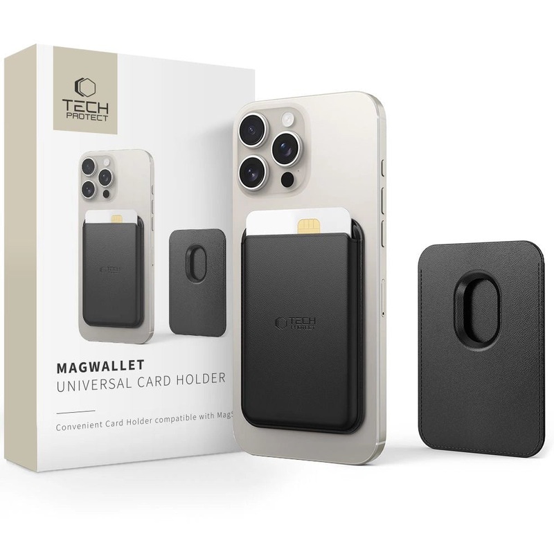 Tech-Protect MagWallet Magsafe kortkasse – sort