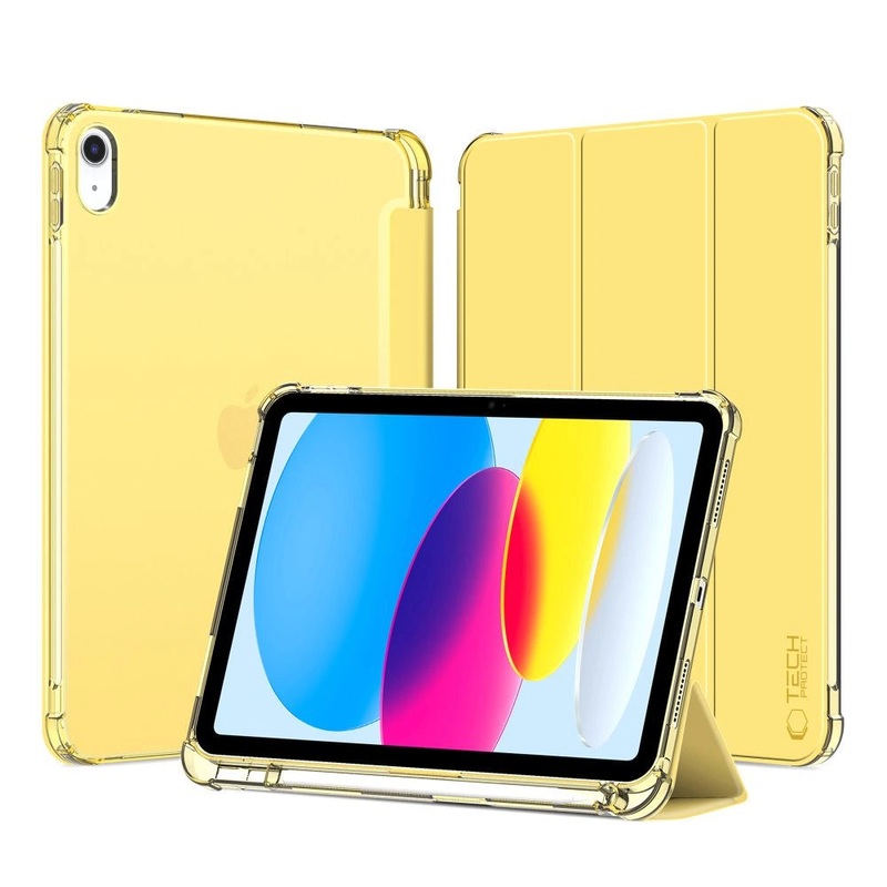 Tech-Protect SC Pen Hybrid Case til iPad 10 / 2022 – Gul – Gennemsigtig