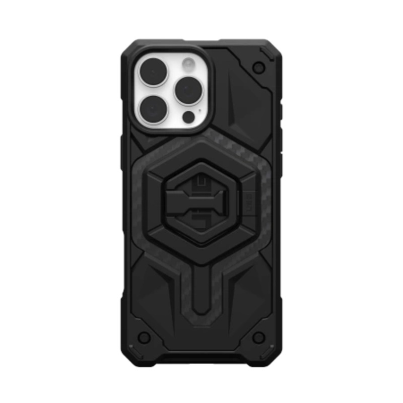 UAG Monarch Pro Magsafe Bundle Case med Magnetisk Ring Stativ til iPhone 16 Pro Max – sort