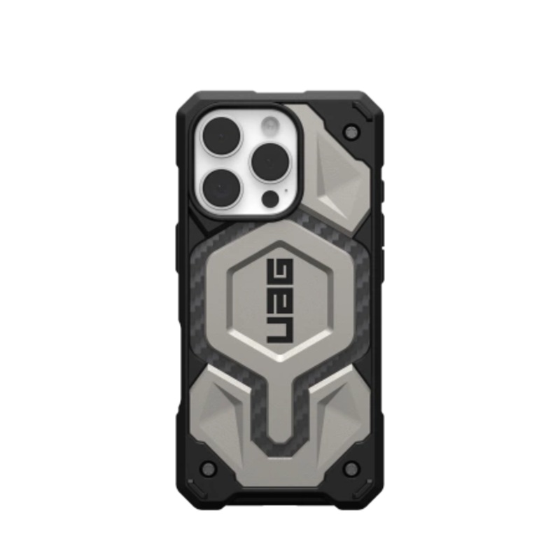 UAG Monarch Pro Case med MagSafe til iPhone 16 Pro – Titanium