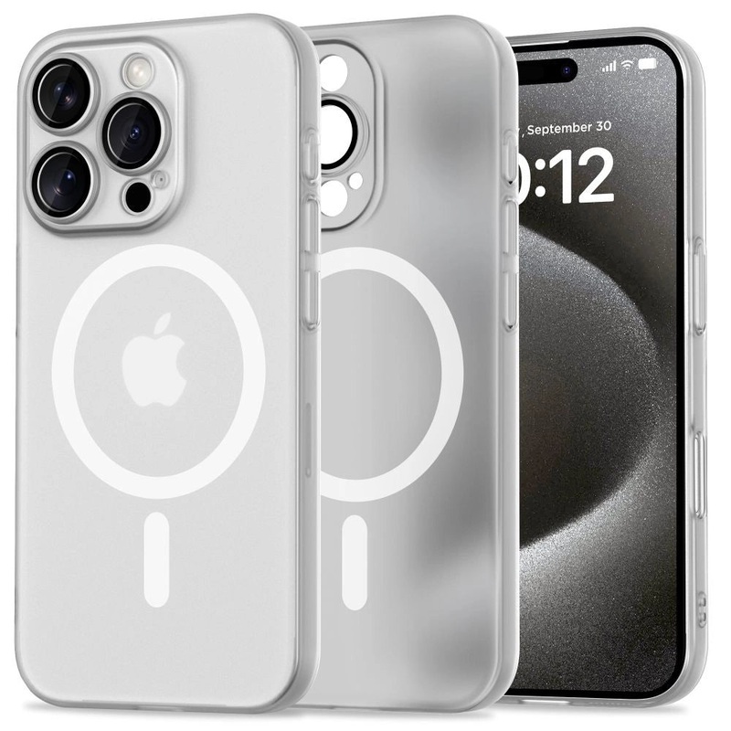 Tech-Protect MagSlim MagSafe Case til iPhone 16 Pro – hvid