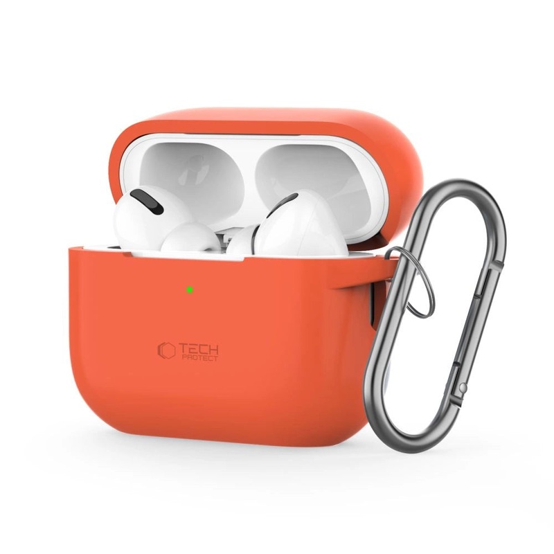 Tech-Protect Silicone Hook Case til Apple AirPods Pro 1 / 2 – Orange